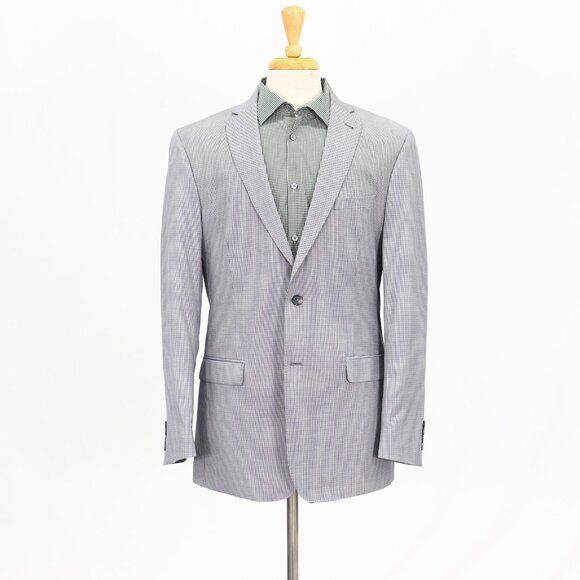 Jos. A. Bank 42L Gray Check 2-Button Sport Coat Blazer Jacket T212 - Picture 1 of 11